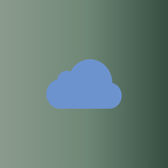Cloud icon. flat design