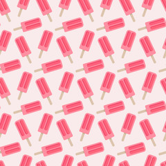 Popsicle vector seamless pattern