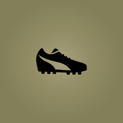 football cleats or boots icon. flat design