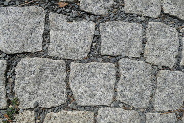 detail of cobble street texture