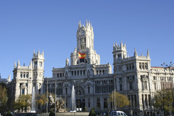 Fototapeta na wymiar Madrid Palacio de Comunicaciones Town Hall