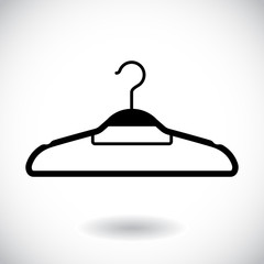 Hanger icon isolated on white. Vector illustration