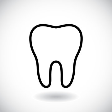 Tooth icon vector illustration