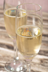 Sekt oder Champagner im Glas