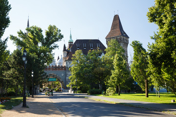 Castle Vaidahunyad, built in the style of eclecticism. Budapest