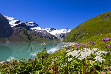 Schöne Alpenwelt am Mooserboden