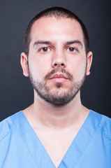 Portrait of male medical nurse posing