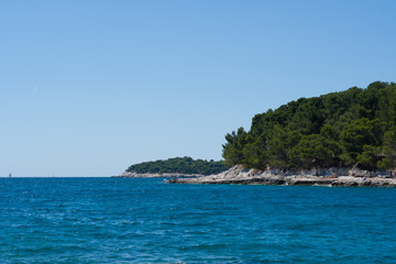 Fototapeta na wymiar Coastline in Pula Croatia