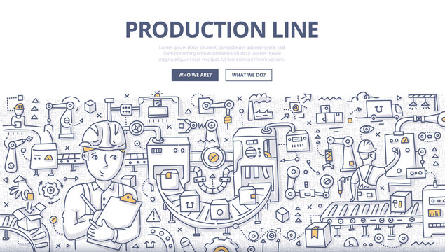 Production Line Doodle Concept