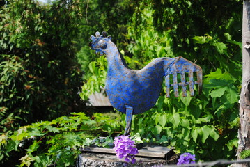 Gockelhahn aus Metall