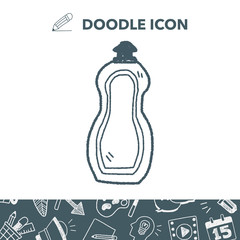 cleaner bottle doodle