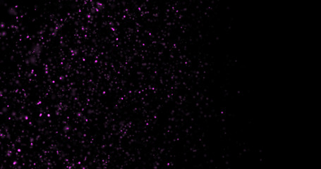 Fototapeta premium Abstract Pink Glitter Explosion on Black Background