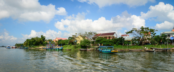 River scenery in Hoi An, Vietnam
