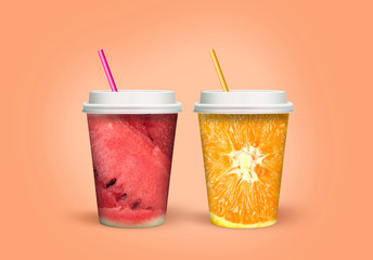 Summer Drink watermelon and orange