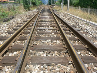 Fototapeta premium train rail