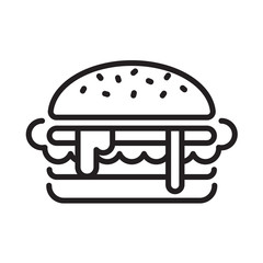 graphic hamburger, vector