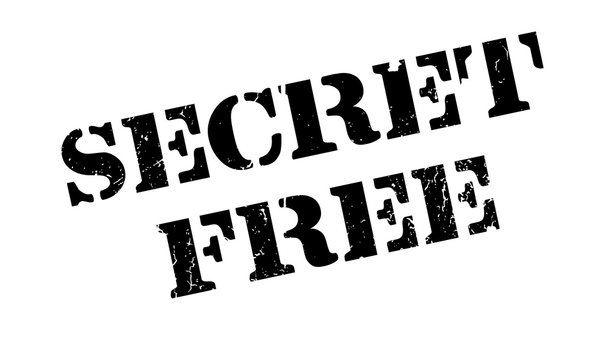 Secret Free rubber stamp. Grunge design with dust scratches. Effects can be easily removed for a clean, crisp look. Color is easily changed.