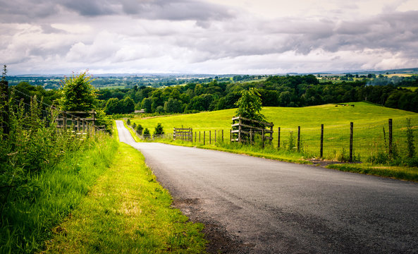 Country lane in rural Cumbria