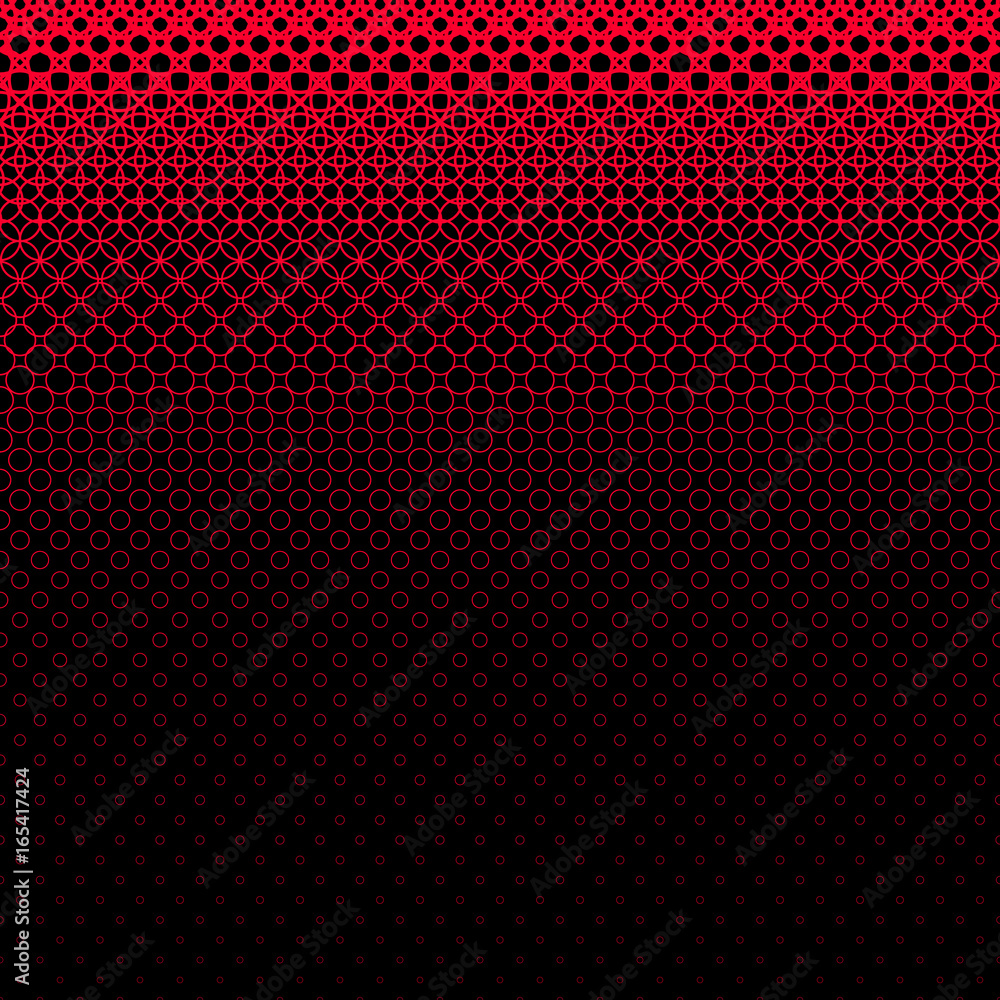 Poster geometric halftone circle pattern background - vector graphic design