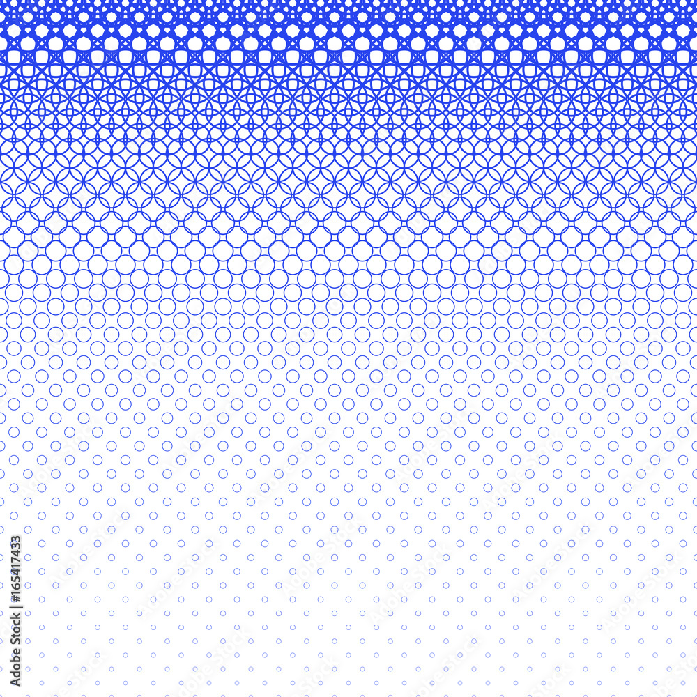 Poster geometrical halftone circle pattern background - vector graphic from rings in varying sizes