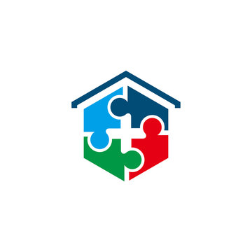 puzzle house logo