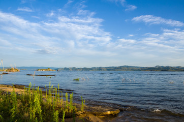 Beautiful daylight scenery of the sea