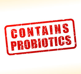 probiotics contains text buffered on white background
