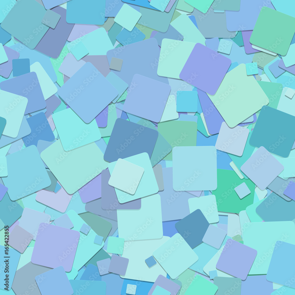 Poster light blue seamless abstract square pattern background - vector design from rotated squares