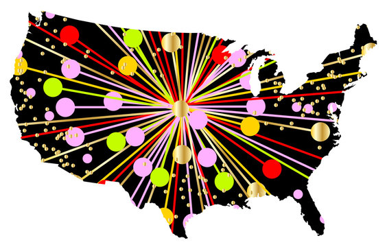United States Map Celebration