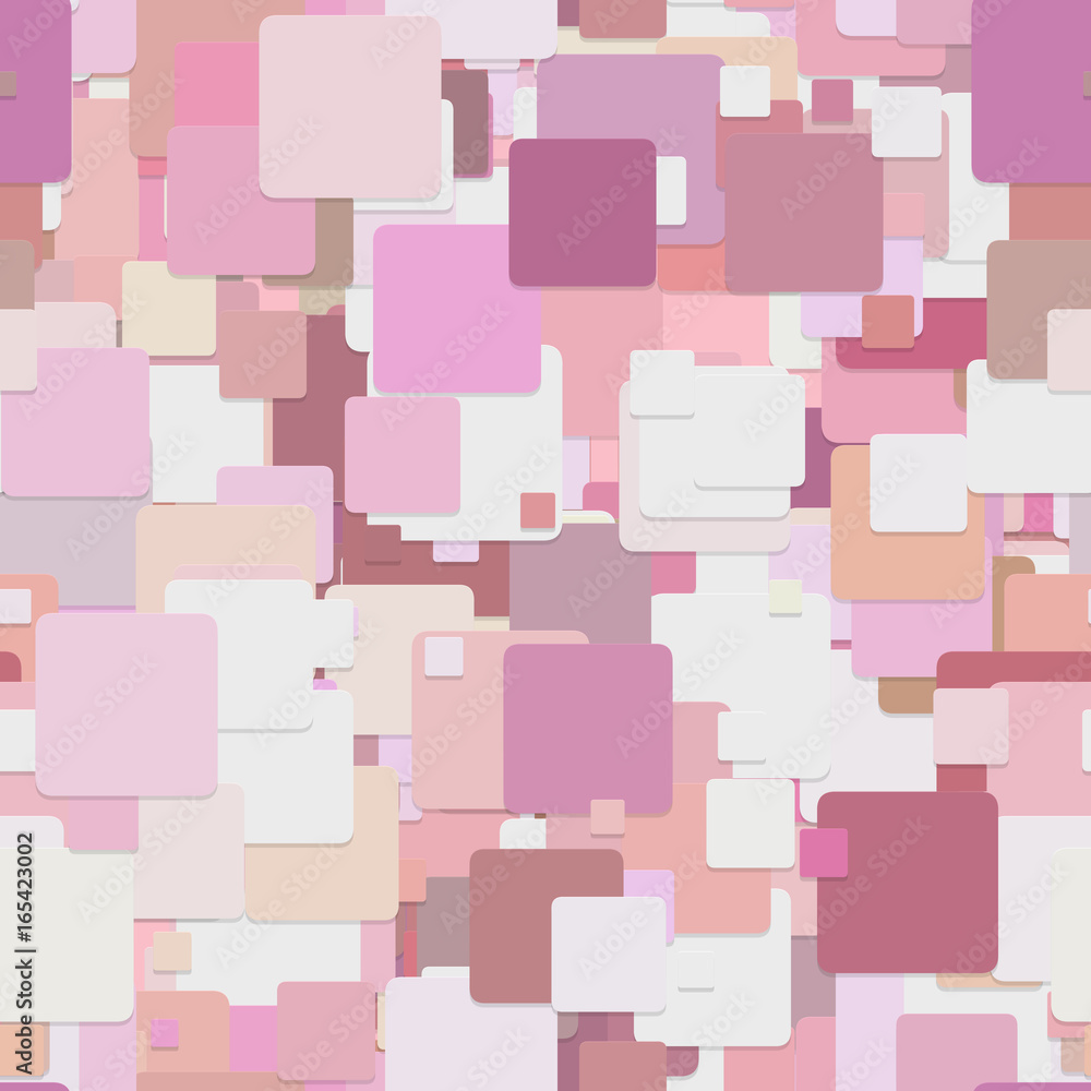 Poster seamless abstract square pattern background - vector design from pink squares with shadow effect