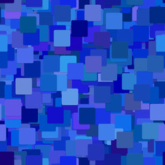 Repeating abstract square pattern background - vector graphic design from blue squares