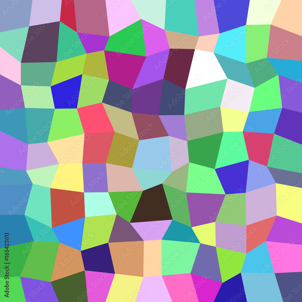 Poster geometrical abstract irregular polygon mosaic pattern background - polygonal vector design from rect