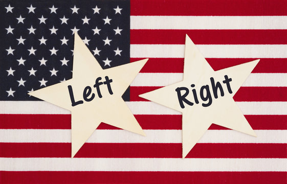 The left and right in the United States of America