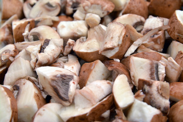 chopped mushrooms