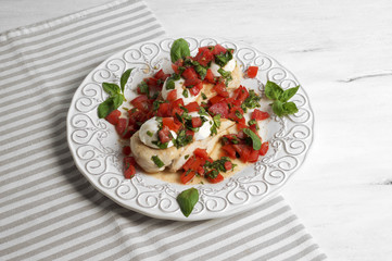 Grilled Caprese chicken