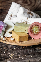 Spa composition with soap