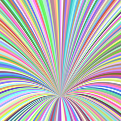 Multicolored 3d hole background - vector design from curves