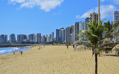 Fototapeta na wymiar Praia de Iracema beach, Fortaleza, Ceara, Brazil