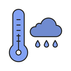 Autumn weather color icon