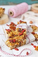 Homemade nut bars