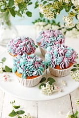 Hydrangea cupcakes