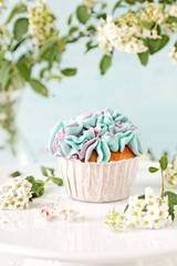 Hydrangea cupcakes