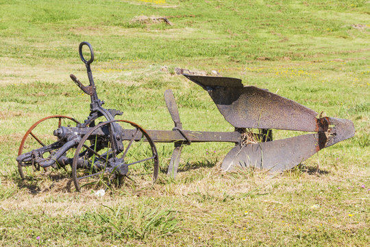 Old hand plow