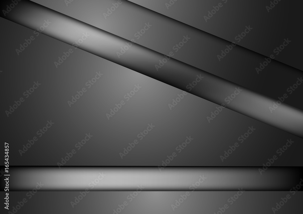 Poster black triangle abstract vector background
