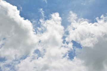 Blue sky cloud background