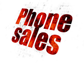 Advertising concept: Phone Sales on Digital background