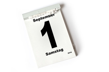 1. September 2018