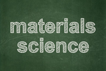 Obraz premium Science concept: Materials Science on chalkboard background