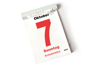 7. Oktober 2018 Erntedankfest