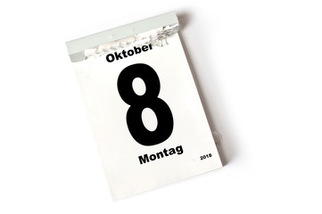 8. Oktober 2018